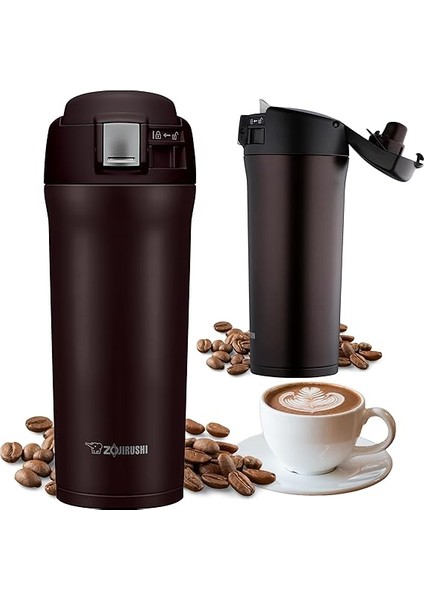 SM-YAF48-TD Termos Bardak Matara, Paslanmaz Çelik, 0.48 L, 6 Saat Sıcak &amp; Soğuk, Unisex, Koyu Kahve fiyatları