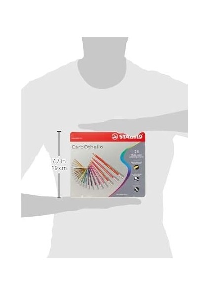 Carbothello - Kuru Boya Kalemi - 24'lü Metal Kutu - Çeşitli Pastel Renkler modelleri