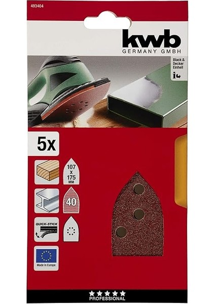 Üçgen Zımpara Kağıt 5'li 40 Kum - 49493404 fiyatları