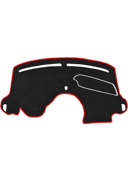 Torpido Koruma Halısı Siyah Kenar Renk Kırmızı Ford Courier Ekransız 2013-2020 ile Uyumlu