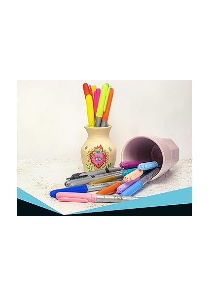 Intensity Marking Colour Permanent Kalıcı Markör, 12'li Blister, 12 Canlı Renk, Kapağı 1 Ay Açık Kalsa Da Kurumayan Mürekkep fırsatları