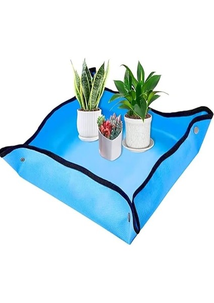 Çiçek Saksı Toprağı Aktarımı Için Su Geçirmez Ped 50X50 cm 1 Adet Mavi fırsatları