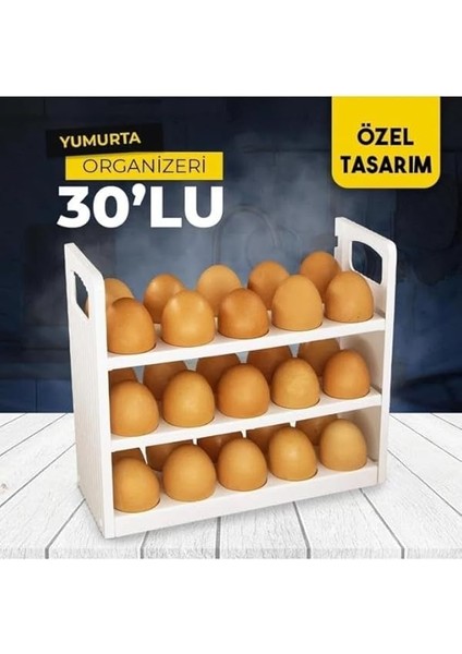 Life 3 Katlı 30 Bölmeli Buzdolabı Içi Yumurtalık Organizeri MIT1094 modelleri