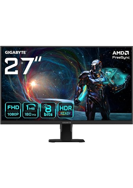 GS27FA 27" IPS Panel Oyuncu Monitörü, Full Hd (1920X1080), 180Hz, 1ms, Mat Ekran, Hdr Ready, HDMI 2.0 &amp; Displayport