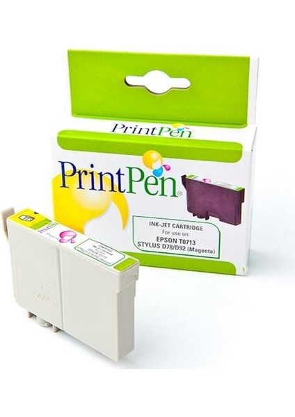 Epson T0713 Macenta Muadil Mürekkep Kartuşu