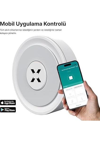 Smart Zigbee 3.0 &amp; Ethernet Akıllı Ev Ağ Geçidi Mobil App Kontrollü Köprü Cihazı Tuya Uyumlu Gateway Hub X7965 indirimleri