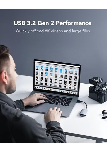 RW515 Cfexpress Tip A Kart Okuyucu, 900 Mb/s'ye Kadar, Cfe Tip A Kart Için USB 3.2 Gen 2 Bellek Kartı Okuyucu, Usb-C Kablosu/usb-C - Usb-A Adaptörü Dahil Cf Kart Okuyucu (LRW515U-RNHNG) modelleri