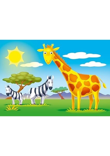 030583 6/8/10/12P Puzzle Yaşadığım Yer, Çok Renkli modelleri