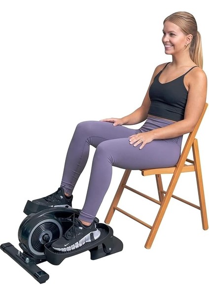 Masa Altı Sessiz Manyetik Dirençli 2ın1 Taşınabilir Eliptik Makine Ekranlı Kondisyon Bisikleti