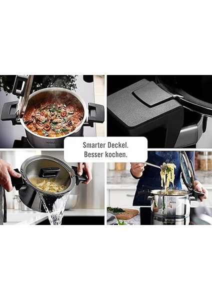 920NC Concept Saplı Tencere, Indüktif, Çap 20 Cm, 11 cm Yükseklik, 3,4 L, Tüm Ocak Türleri Için Uygundur, Paslanmaz Çelik, 200 modelleri