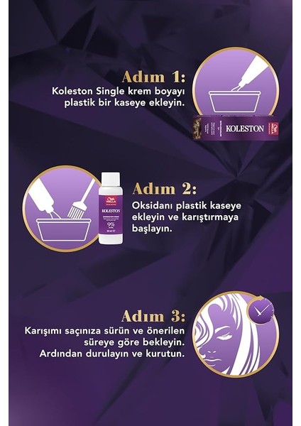 Koleston Single Tüp Boya 7/1 Küllü Kumral modelleri