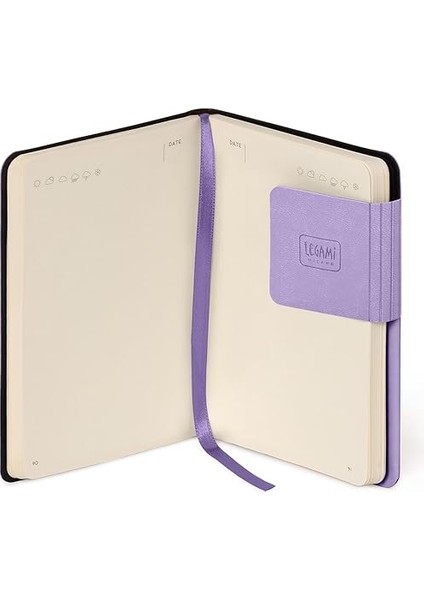 Not Defteri, Boş, Küçük, 192 Sayfa, Yumuşak Pu Kapak, Fsc® Sertifikalı Kağıt, 90 G/m², Aylık Planlayıcı, Adres Defteri, Yer Imi, 9,5 x 13,5 Cm, Renk Lavanta indirimleri