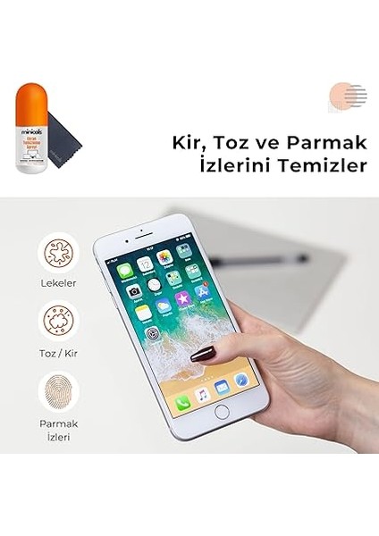 Telefon, Tablet ve Bilgisayar Için 100 ml Ekran Temizleyici Sprey &amp; Mikrofiber Bez modelleri