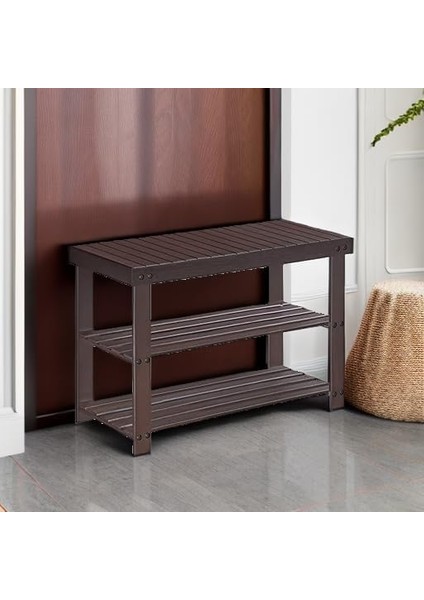 Ayakkabı Rafı Tezgahı, 3 Katmanlı Bambu Ayakkabı Depolama Düzenleyici, Giriş Tezgahı, 250 Lbs'ye Kadar Tutar, 25 x 27,6 x 40,8 Cm, Giriş Yolu Banyo Yatak Odası Için, Kahverengi ULBS04Z indirimleri
