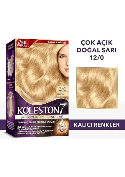 Koleston Supreme Kit 12/0 Çok Açık Doğal Sarı X3'lü Set modelleri