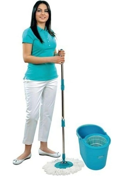 Fix Mop Set Pratik Temizlik Seti Sıkma Sistemli Döner Başlıklı fiyatları