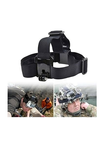 Hero 12 Uyumlu Su Geçirmez Kılıf Housing Göğüs Bandı ve Kafa Bandı 3'lü Set fiyatları