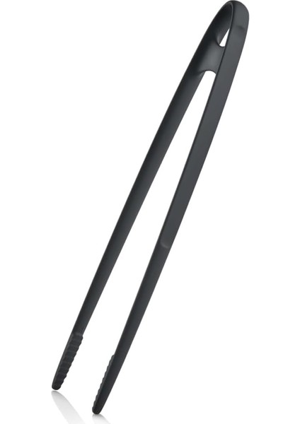 Profesyonel Şef Maşası, 34 Cm, Paslanmaz Çelik, Isıya Dayanıklı, Bulaşık Makinesinde Yıkanabilir, Siyah