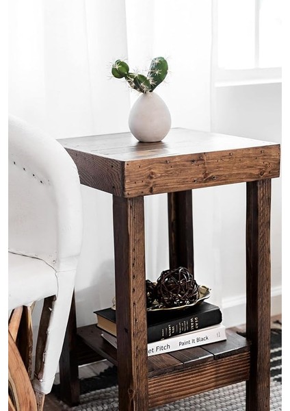 Ahşap Yan Sehpa, Küçük Başucu Sehpası (Expresso) fırsatları