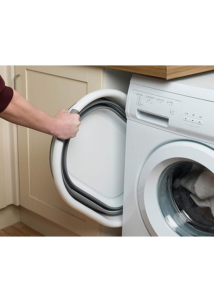 Katlanabilir Çamaşır Sepeti - Katlanır Çamaşır Sepeti - Gri - 54,5X39X8 cm - Pp+ modelleri