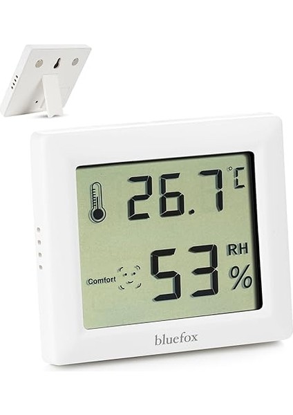 Dijital Oda Termometresi ve Nem Ölçer – LCD Ekranlı, Kompakt Higrometre, Iç Mekan Sıcaklık ve Nem Takibi, Mıknatıslı &amp; Ayaklı &amp; Duvar Tipi Kullanım – Mutfak, Bebek Odası, Ofis, Sera Için Uygun