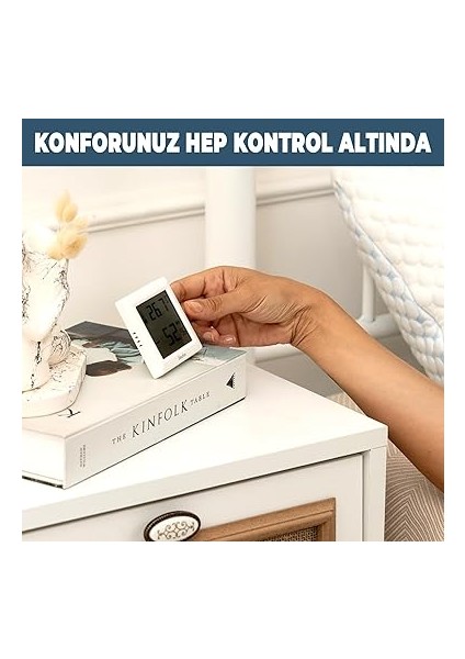 Dijital Oda Termometresi ve Nem Ölçer – LCD Ekranlı, Kompakt Higrometre, Iç Mekan Sıcaklık ve Nem Takibi, Mıknatıslı &amp; Ayaklı &amp; Duvar Tipi Kullanım – Mutfak, Bebek Odası, Ofis, Sera Için Uygun fırsatları