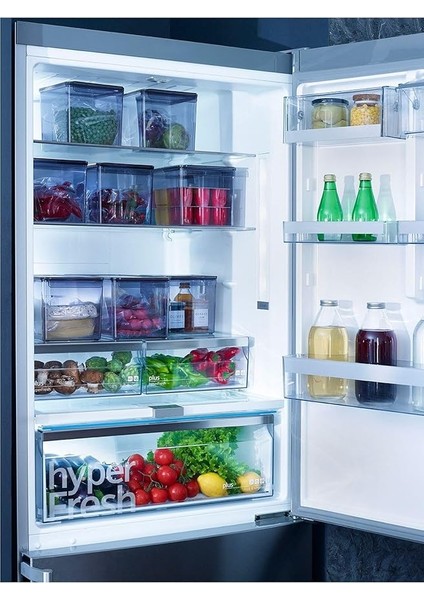 Kapaklı Banyo Mutfak Düzenleyici Şeffaf Siyah 165 * 178 * 160 mm M-E73-10-25 indirimleri