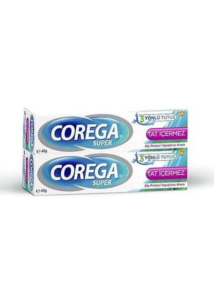 Tat Içermez Yapıştırıcı Krem 40G x 2 Adet