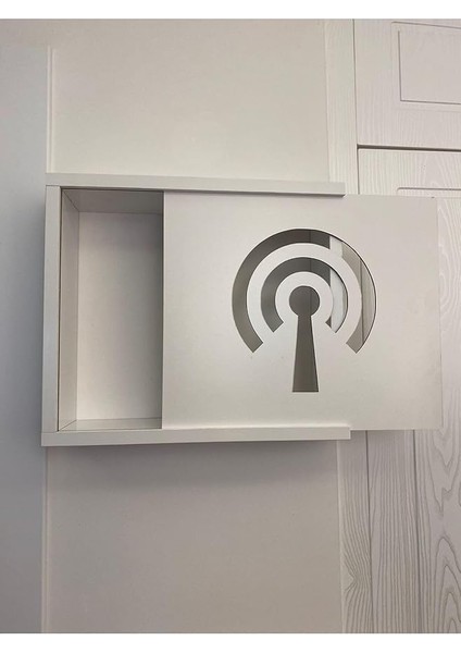 Shop Wifi Modem Saklama Kutusu 35 x 40 cm Beyaz