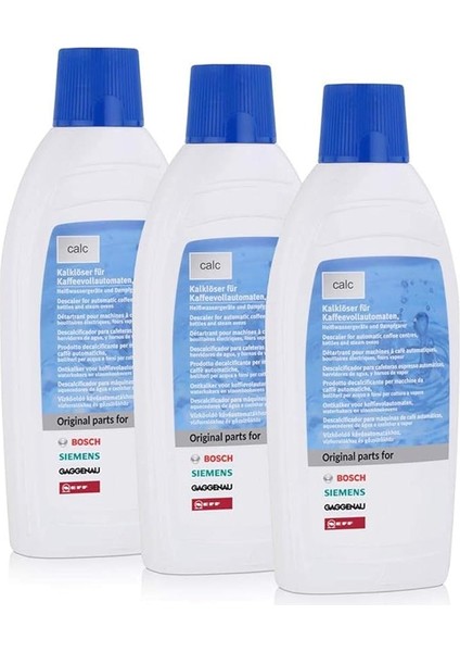 x Bosch Siemens Kireç Çözücü Sıvı 500 ml Tam Otomatik Kahve Makinesi