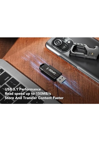 Jumpdrive S80 USB 3.1 Flash Bellek 32 Gb, 130 Mb/sn'ye Kadar Okuma, Bilgisayar Için USB Bellek, Harici Depolama Verileri, Fotoğraf, Video (LJDS080032G-BNBAG) modelleri