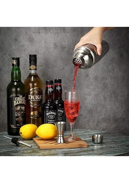 550 cc Çelik Kokteyl Shaker Karıştırıcı Profesyonel Kalite modelleri