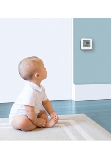 Mijia Miaomiao Dijital Termometre LCD Ekranlı Isı Nem Ölçer fiyatları