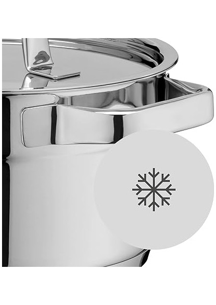 Compact Cousine Indüksiyon Tabanlı 5 Parça Çelik Tencere Seti fırsatları