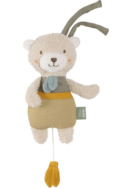 Mini Müzik Kutulu Ayıcık Fehnnatur - Pamuklu (Kba) Pelüş Hayvan ve Uyku Yardımcısı - Rahatlatıcı Melodi "schubert Wiegenlied" - Evde ve Yolda, Bebekleri ve Küçük Çocukları Sakinleştirir.