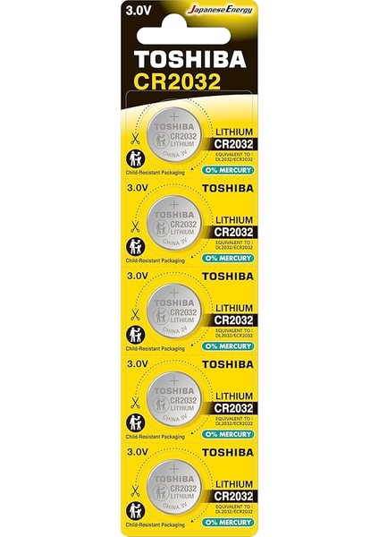 Cr 2032 Lithium 5'li Pil