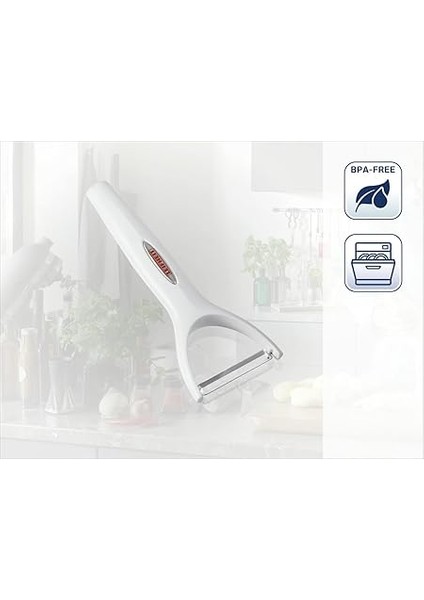 Y Soyucu Comfortline Serisi, Rahat Kullanım Için Ergonomik Saplı Soyucu, Kuşkonmaz Soyucu, Patates Soyucu, Sebze Soyucu, Kolay Temizlik, Beyaz fiyatları