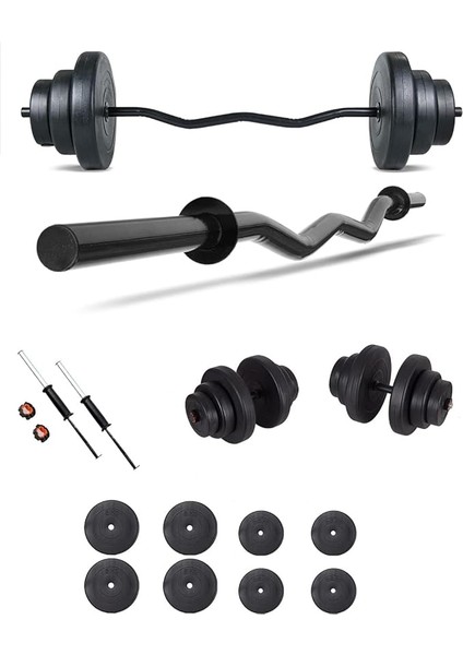 Z Bar Dambıl Seti ve Fitness Ağırlık Seti 35 kg