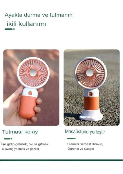 Fan Masaüstü Taşınabilir Telefon Stantlı Vantilatör 2 Özellik Bir Arada Taşınabilir Masaüstü Vantilatör Yüksek Hızlı Asorti Renk 1 Adet fırsatları