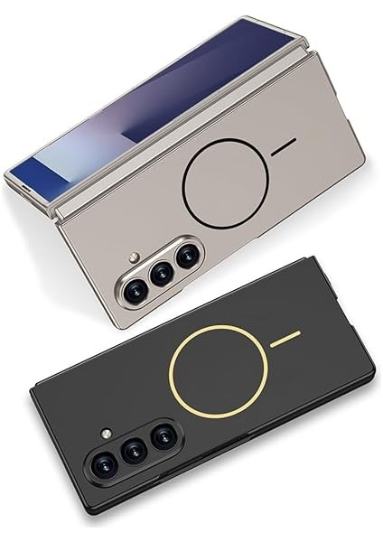 Samsung Galaxy Z Fold 7 ile Uyumlu Kılıf Wireless Şarj Özellikli Kıpta M-Safe Kapak, [ Tam Uyumlu, Kaliteli, Katlanabilir ], Siyah modelleri