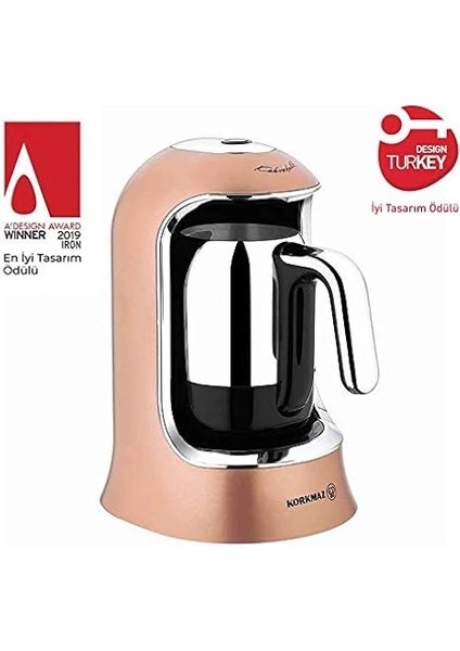 Kahvekolik Rosagold/krom Otomatik Kahve Makinesi fırsatları