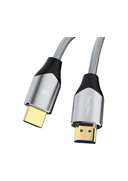 8k 60Hz 4K 120Hz 48 Gbps Hdr Arc Hdcp Örgülü HDMI 2.1 Kablo 1 Metre modelleri