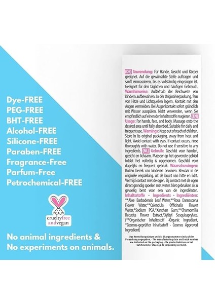 Baby Yüz &amp; Vücut Nemlendirici Jel | Organik, Doğal, Vegan &amp; Cruelty-Free | Ph 5.5, Dermatolojik Olarak Test Edilmiş, Zararlı Kimyasallar Içermez | Hafif ve Hassas Bebek Bakımı 200 ml fiyatları