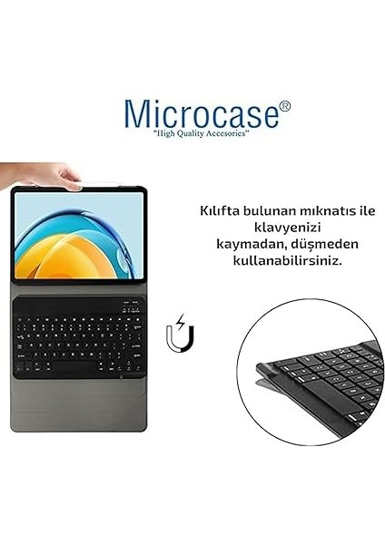Samsung Galaxy Tab A9 Plus SM-X210 11 Inch Tablet Bluetooth Klavyeli Standlı Kılıf - Bkk4 fırsatları