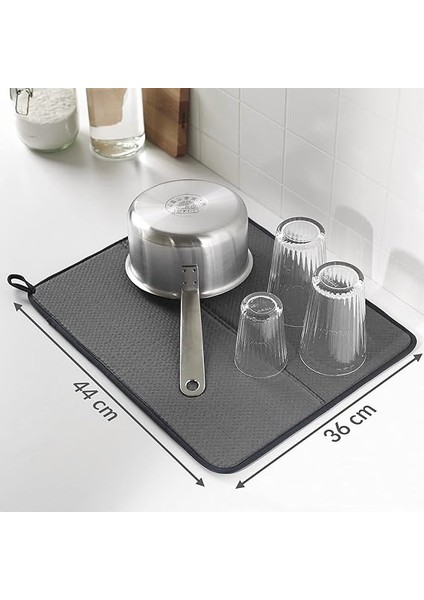Bulaşık Kurutma Örtüsü Nanofiber Bulaşık Matı Kurulama Bezi Ultra Emici Bulaşık Örtüsü Gri modelleri