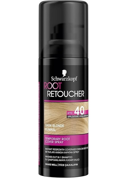 Root Retoucher Beyazları Anında Kapatan Sprey Boya Kumral, 120 ml