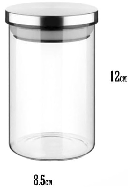 450ML Vakumlu Metal Kapaklı Borosilikat Cam Kavanoz (8.5CM*12CM) 1 Adet fiyatları