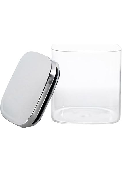 450ML Sızdırmaz Vakumlu Metal Kapaklı Borosilikat Cam Kavanoz – Hava Geçirmez &amp; Dayanıklı Gıda Saklama Kabı (10CM x 10CM) indirimleri