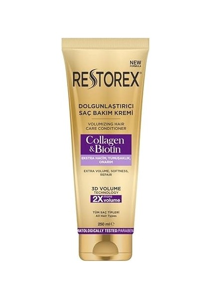 Dolgunlaştırıcı Saç Bakım Kremi Collagen &amp; Biotin 250 ml fiyatları