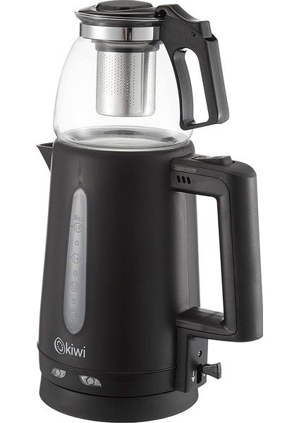 KTM-2907 Çay Yapma Makinesi, 1.8 L Kettle ve 0.9 L Demlik Kapasitesi, Siyah fiyatları